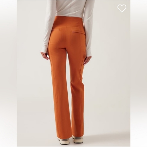 Athleta Delancey Straight Cargo Pant Foliage Orange Size Medium - Picture 2 of 13